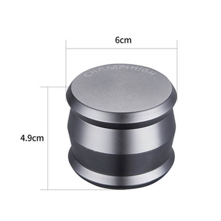 Grinder Champ High Aluminium 4 partes gris medidas