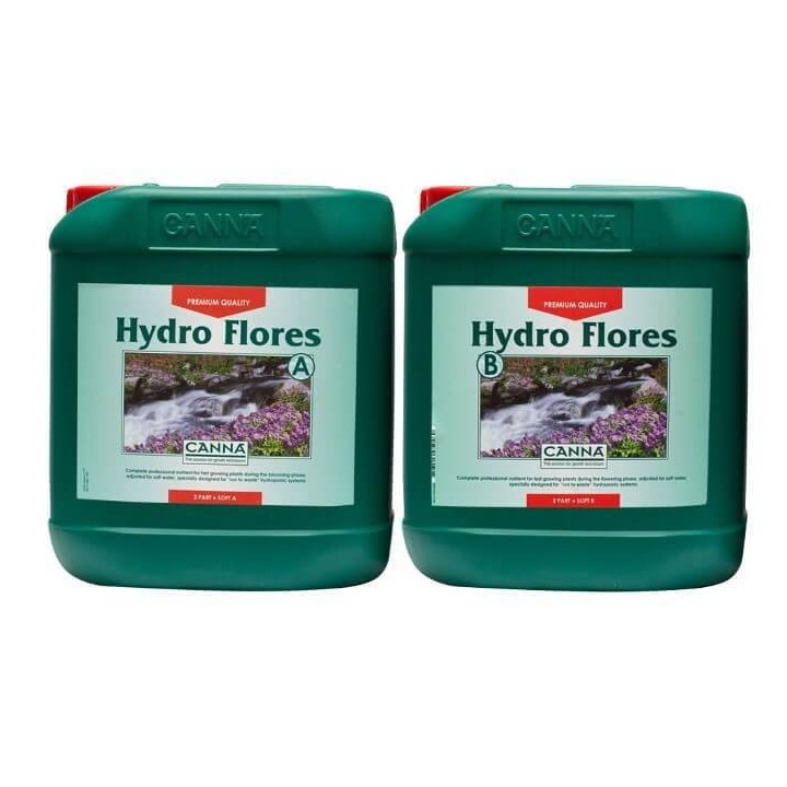 Hydro Flores 5 litros Agua dura agua blanda Canna