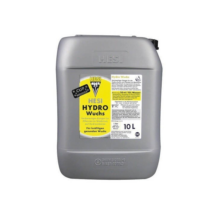 Hesi Crecimiento hydro 5 litros, 10 litros y 20 litros.
