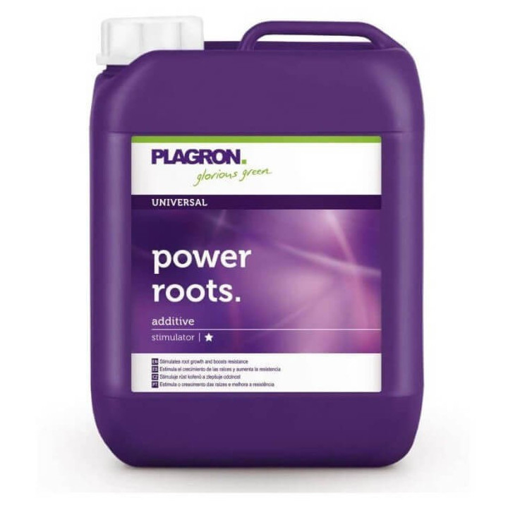 Plagron Power Roots 5 litros, 10 litros y 20 litros.