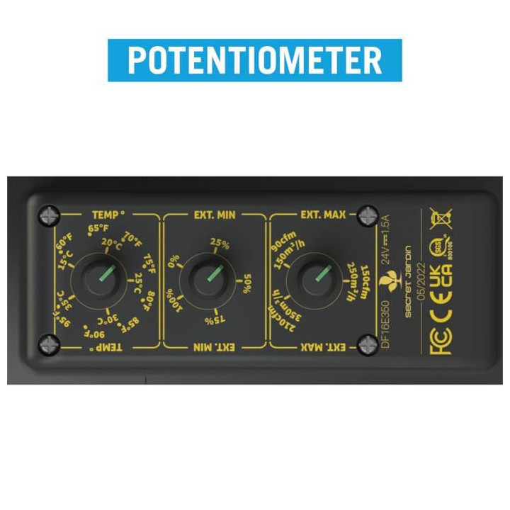 Potenciometro Extractor DF16E350 Secret Jardin