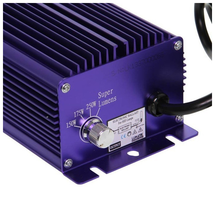 Balastro electrónico Lumatek 250W (con potenciómetro)