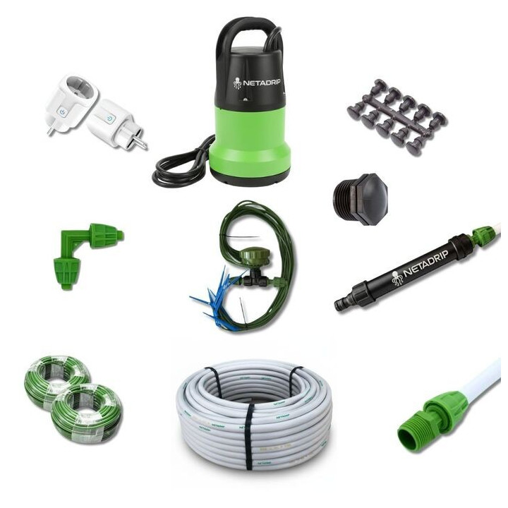 Kit de riego automatico Pulpo 12 plantas Netadrip