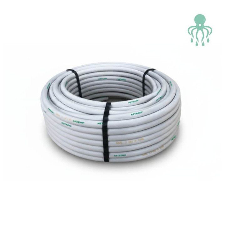 Tubería de riego de doble capa rollo de 50 metros 16 mm de diámetro