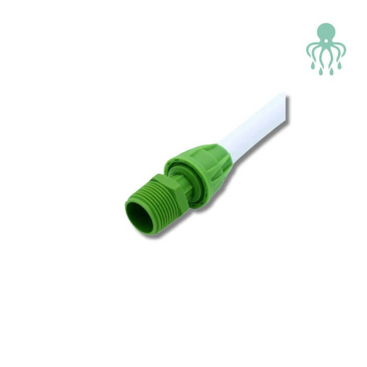 Conexion recta de tubería de riego Netadrip