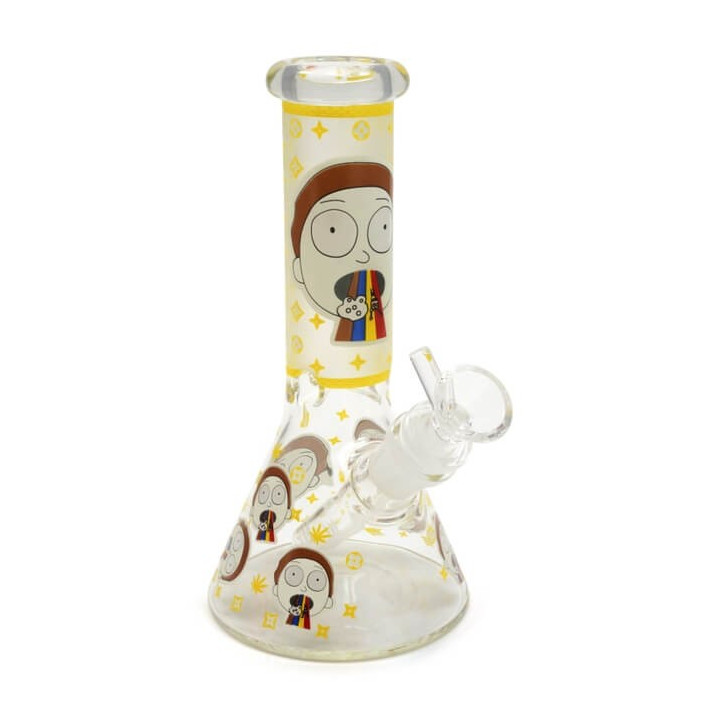 Bong De Cristal Morty Fosforescente