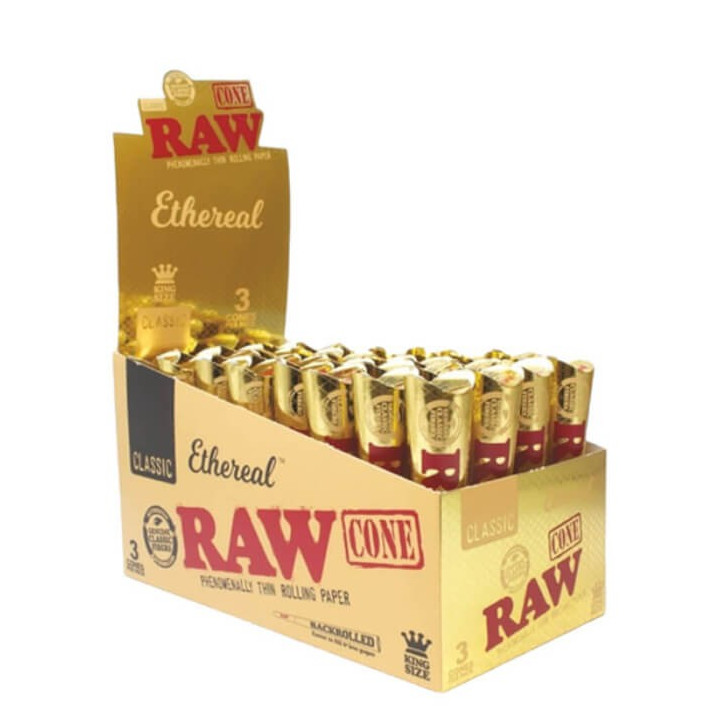 Conos RAW Ethereal King Size 3 conos 32 blisters