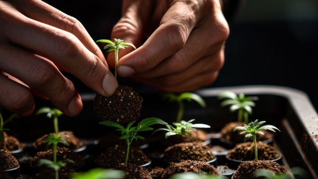 ¿Cómo germinar semillas de marihuana en jiffy?